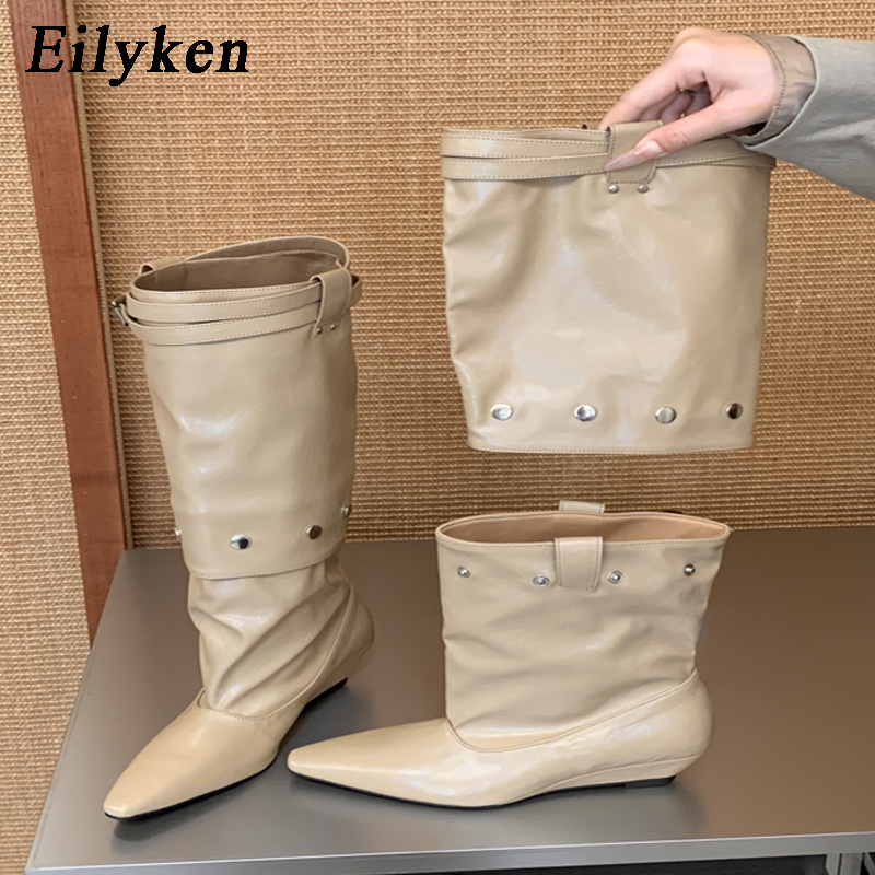 Women'S Fashion Knee High Boots - Eilyken 새로운 패션 포인티드 토 여성