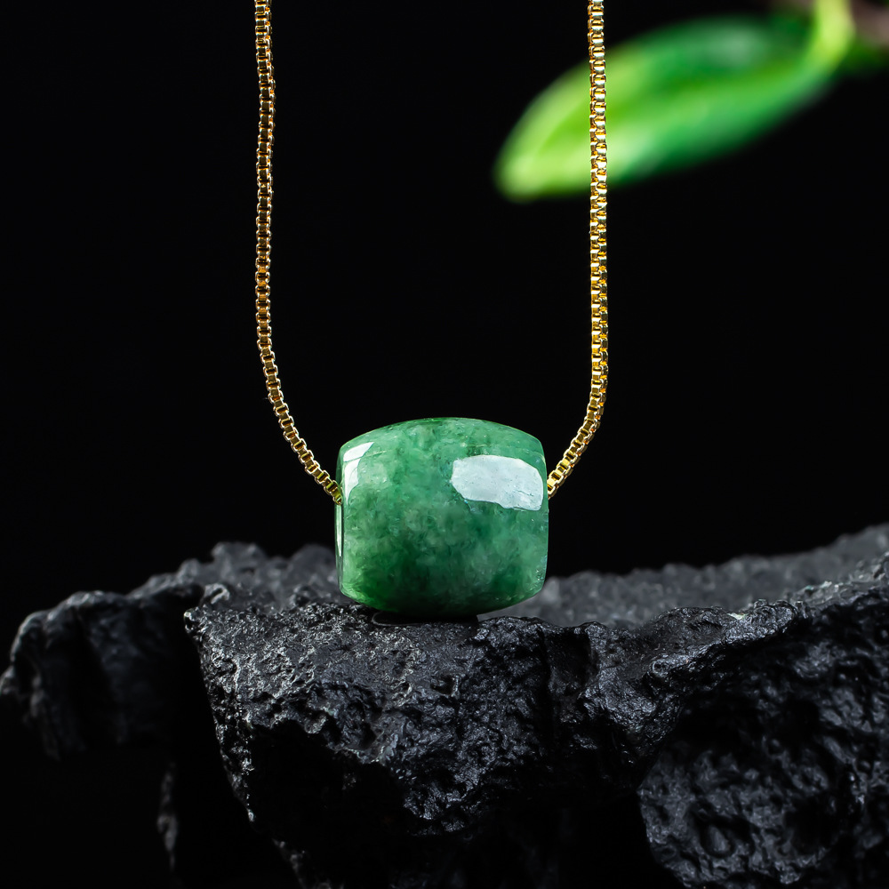 Women'S Fashion Jewellery - 천연 진짜 옥 구슬 펜던트 미얀마