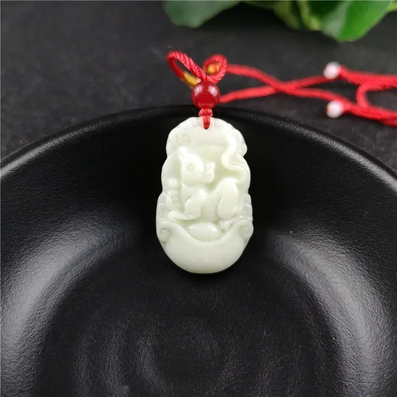 중국어 조디악 조각 옥 펜던트 목걸이 매력 보석 패션  - Women'S Fashion Jewellery 리뷰 및 가격