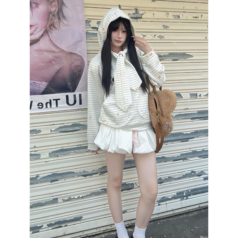 올오버 귀여운 코트 한국 스타일 스트라이프 스트랩 배지 - Women Fashion Over The Years 리뷰 및 가격