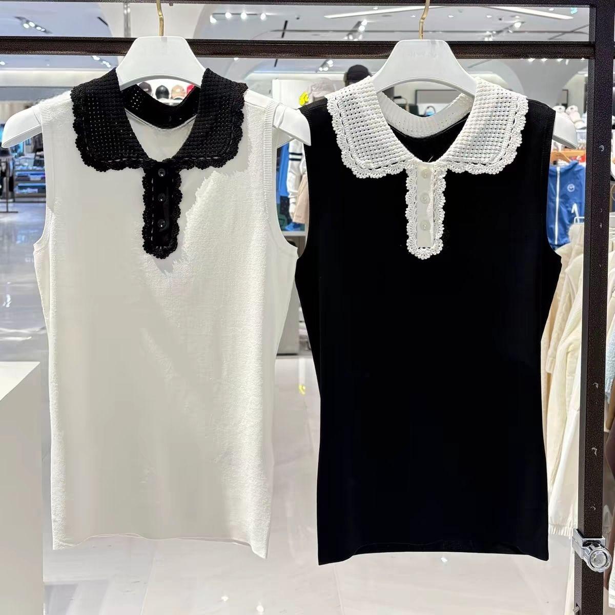 여성 라펠 니트 골프 조끼 2026 봄 슬리브리스 다용 - Women'S Fashion Vest Tops 리뷰 및 가격