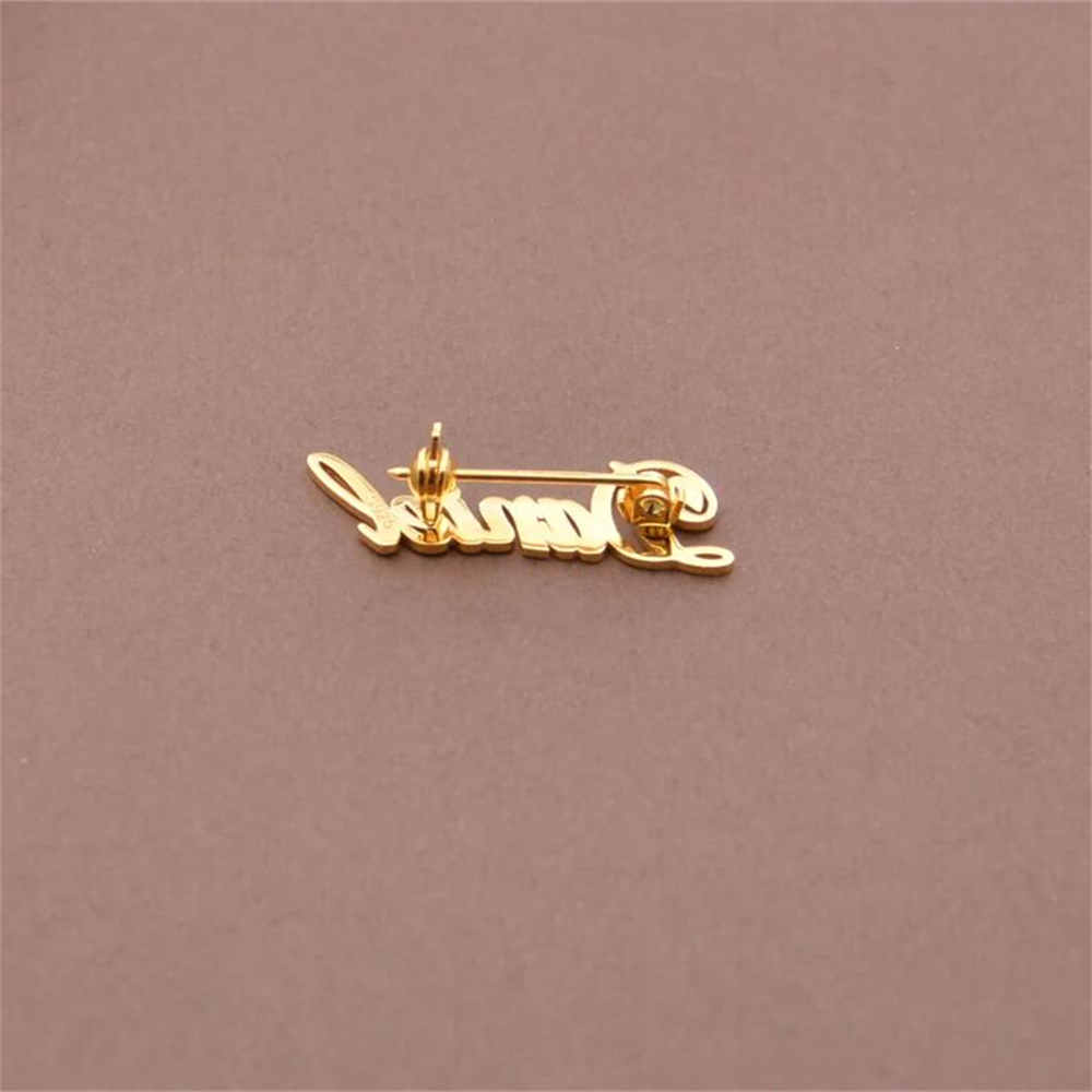 맞춤 이름 브로치 개인화된 이름 라펠 핀 스테인리스 스 - Women Fashion Dress Names 리뷰 및 가격