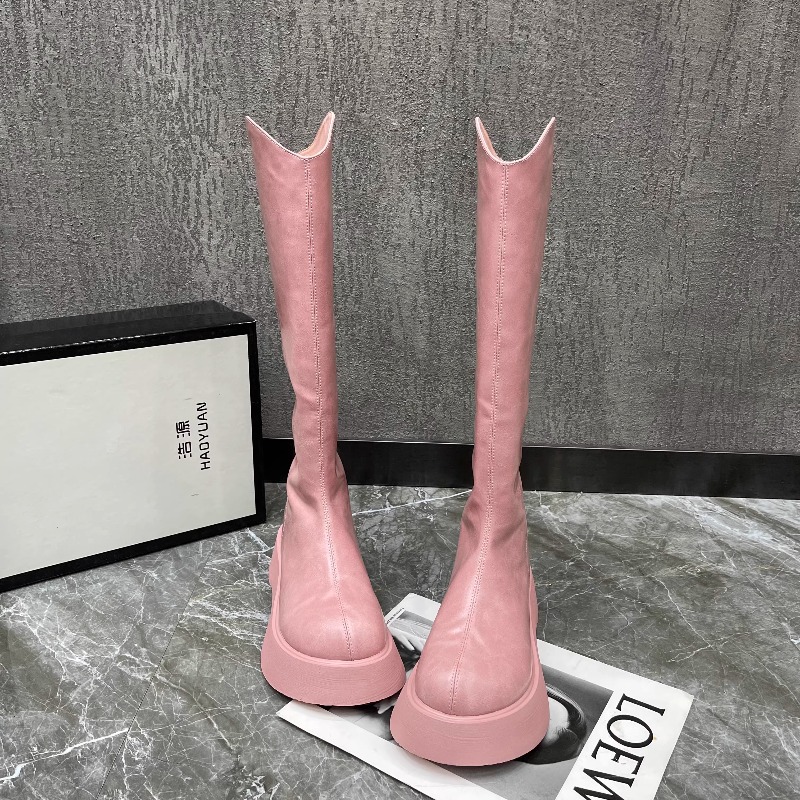 여성용 신상 심플 단색 플랫폼 논슬립 하이 부츠 가을  - Women'S Fashion Knee High Boots 리뷰 및 가격