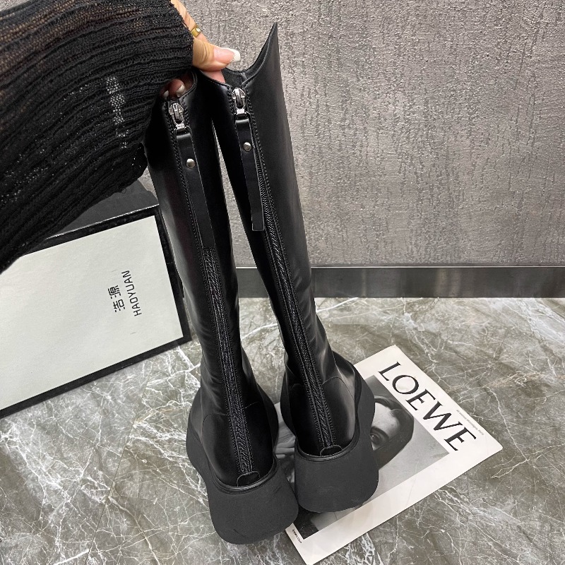 여성용 신상 심플 단색 플랫폼 논슬립 하이 부츠 가을  - Women'S Fashion Knee High Boots 리뷰 및 가격