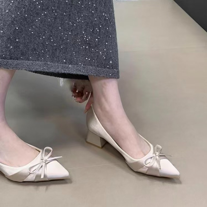 레트로 미드랭스 싱글 슈즈 봄 여름 신상 패션 벨트 버 - Women'S Fashion Shoes 리뷰 및 가격