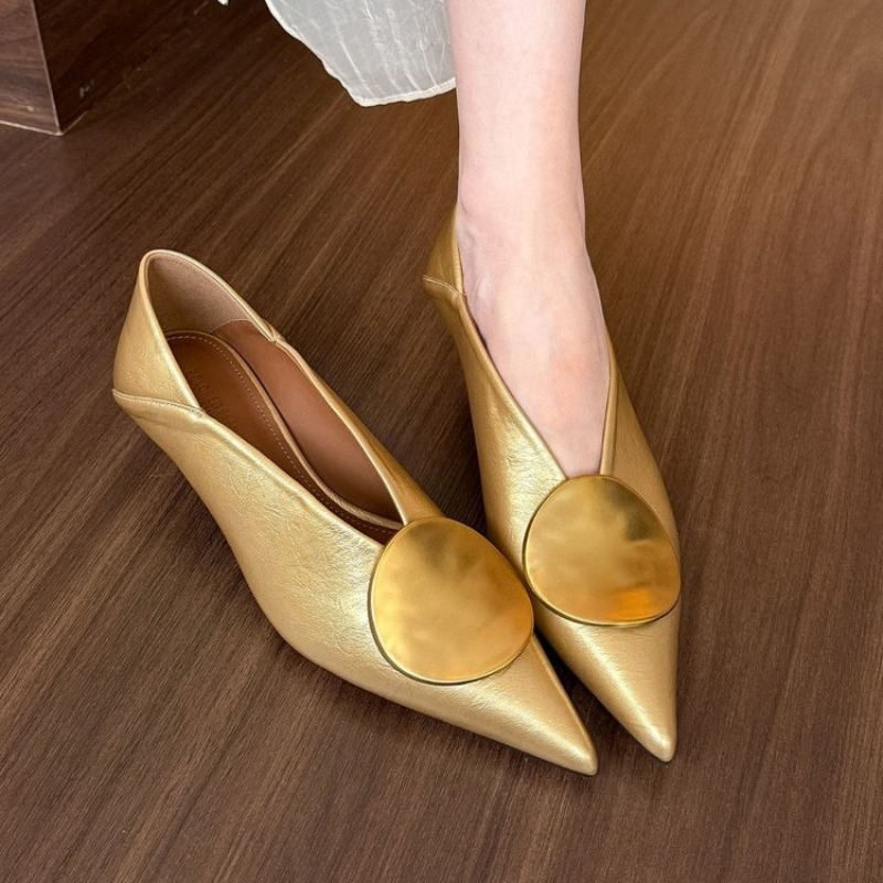 2025 봄 여름 포인티드 토 슬립온 여성 플랫 슈즈  - Women'S Fashion Shoes 리뷰 및 가격