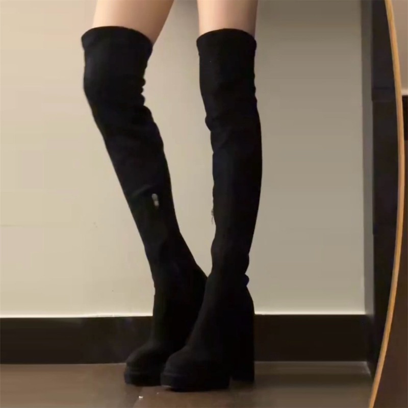 나이트클럽 패션 여성 허벅지까지 오는 부츠 섹시한 두꺼 - Women'S Fashion Knee High Boots 리뷰 및 가격