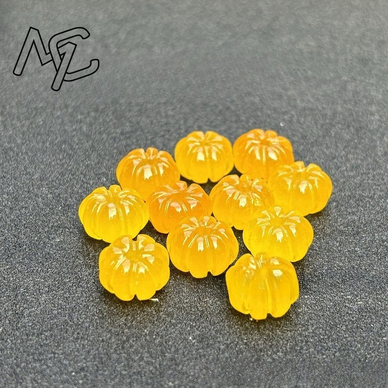 10pcs 녹색 옥 호박 구슬 DIY 귀걸이 팔찌 매력 - Women'S Fashion Jewellery 리뷰 및 가격