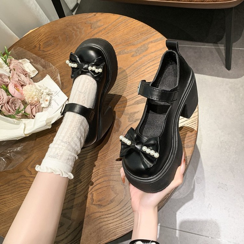 2026 로리타 슈즈 블랙 슈퍼 하이힐 메리 제인 슈즈 - Women'S Fashion Shoes 리뷰 및 가격