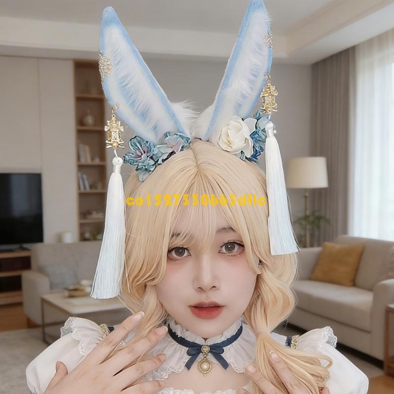 조정 가능한 봉제 토끼 귀 머리띠 Nonslip 디자인 - Women Fashion Photoshoot 리뷰 및 가격